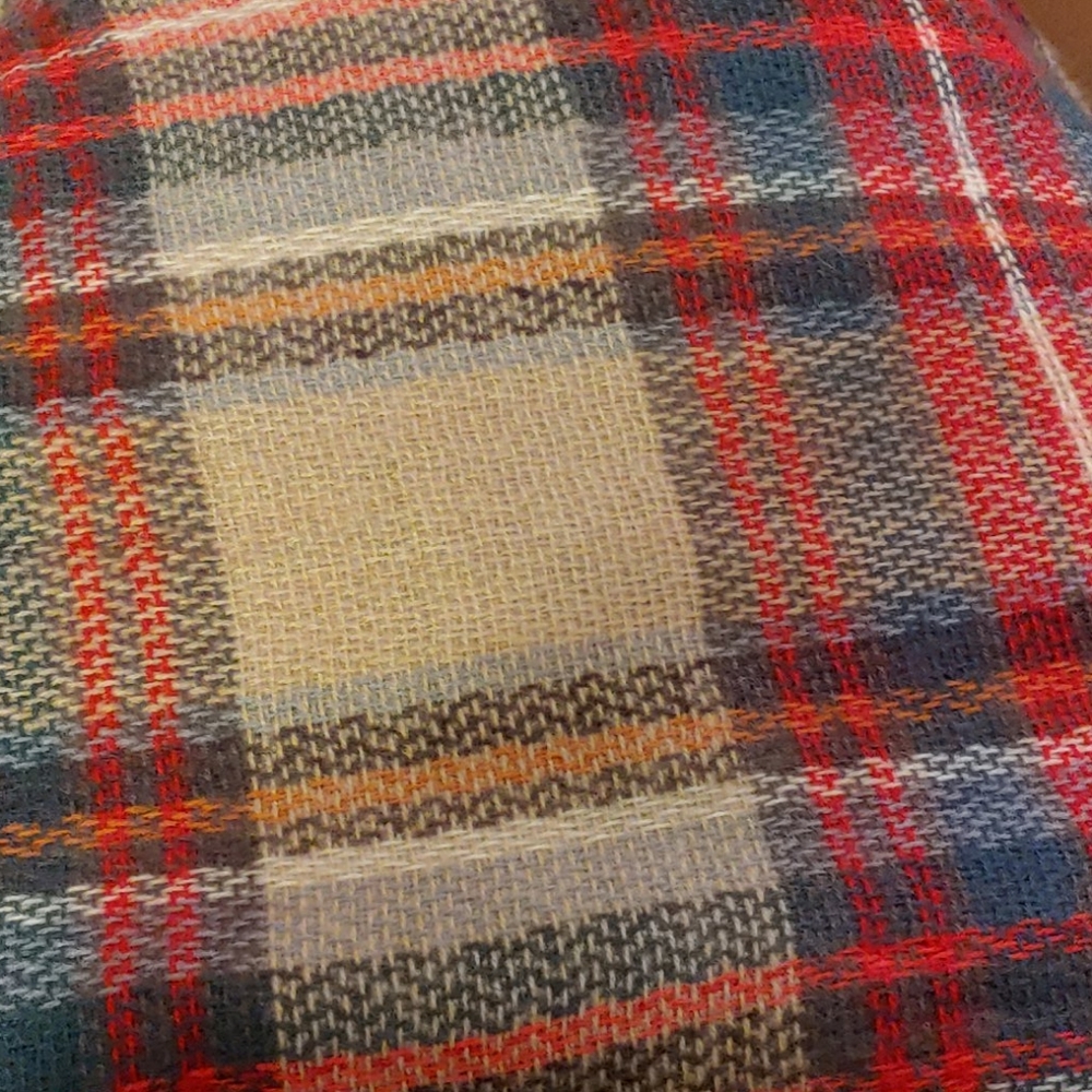 Plaid Long shaw